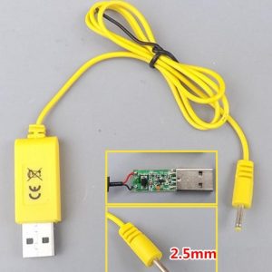 USB 3.7V-4.2V Battery Charger 2.5mm Jack for RC copters, NiCd, Lipo battery