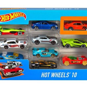 Hot Wheels 10-Pack Metal Car set For Kids (Styles May Vary)