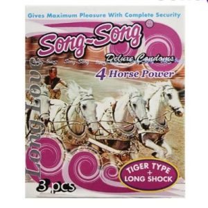 Song Song 4 Horse Power Condom - 3 Pieces