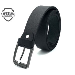 Maazu Pure Grain Leather Belt For Men - Color Black