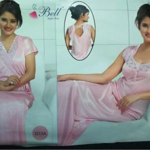 2 Pcs Sexy Silk Nighty Set For Girls – 2213