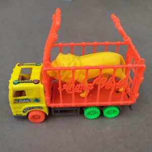 Lion Carrier Truck - Friction Powered Toy for Kids