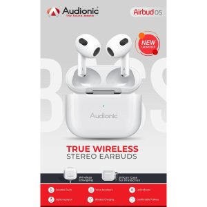 Latest Audionic Airbud 5 - Silicone Case - One Year Official Brand Warranty