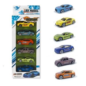 6 pcs Set Metal-Die-Cast Model Car toy vehicle for kids