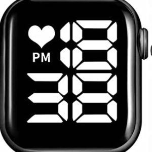 Latest New Generation Sports Digital Dial Day Date Calendar White LED Watch for Boys, Girls & Kids (Black)