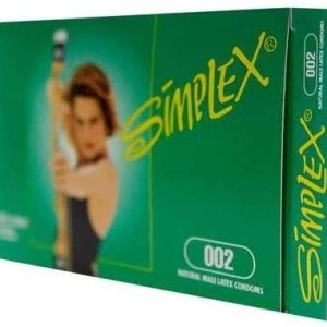Simplex Super Thin Lubricated Non icidal Natural Male Latex Condom - Pack of 3