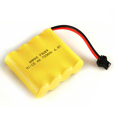 4.8 Volt 4 Cell Battery 4.8 v AA Ni-MH Battery 4AA Cell Pack Rechargeable SM 2Pin Connector