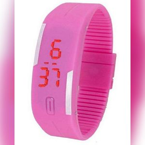 Pink Super Fit Led Sports Watch