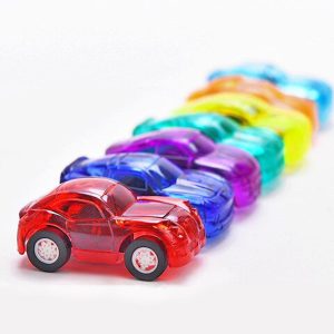 Pull Back Mini Cars Transparent Inertial Broken-Resistant Funny Car Model For Birthday Party Toys