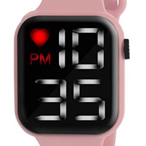 Pink & Black With White LED Watch Latest Sports Digital Dial For kid & Girls Boys