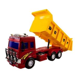 Big Dump Truck Toy For Kids - Solid Plastic Heavy Equipment Vehicle