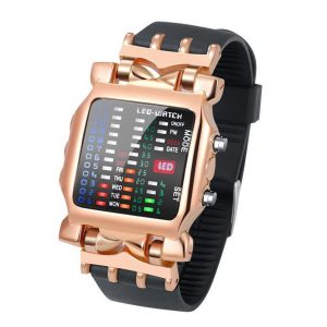 New Led Digital Straps Wrist Watch For Men & Boys With Out box