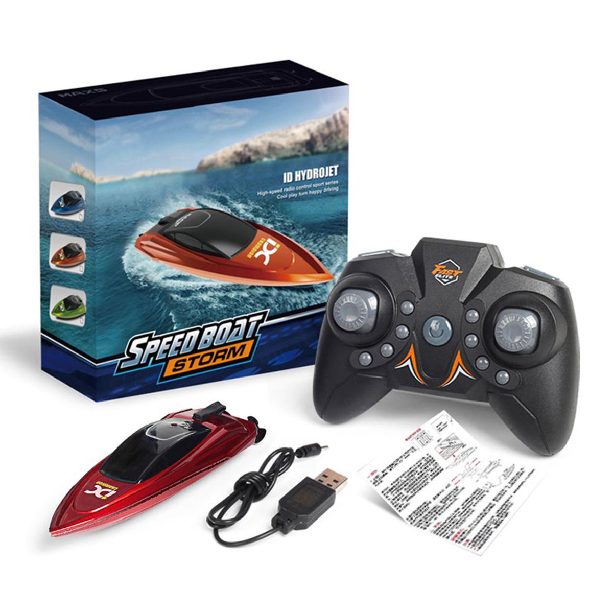 2.4G Mini Remote Control Boat Remote Control High Speed Speed Boat Kids Toy