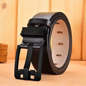 Men belt leather luxury strap male belts for men new fashion classice vintage pin buckle