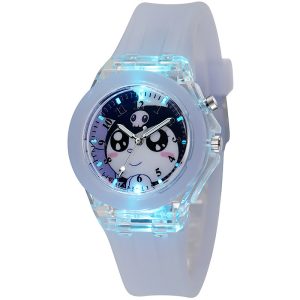 Glow Wrist Watch Children Watches Cute Cartoon Watch Kids 3D Plastic Digital Watch Clock