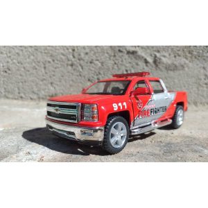 Kinsmart 2014 Chevrolet Silverado Police & Firefighter Diecast Model in 5
