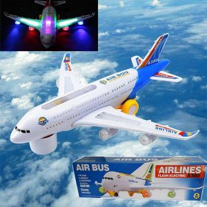 Airbus A380 Airlines Model Aeroplane Electric Toy Lights Sounds Kids