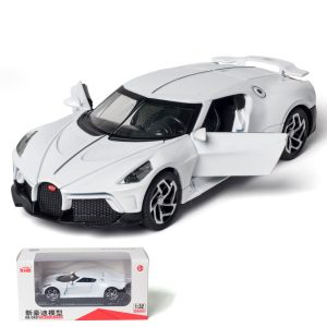 Recoil Car Model Supercar Sound Light Pull-back Car Model Simulated Car Toy