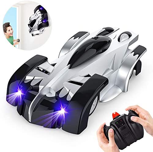 Remote Control Wall Climbing Car with LED Light,Wall Climbing Land Dual-Mode Toy Car for Kids