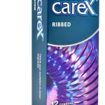 Carex Ribbed Condoms - Pack of 12