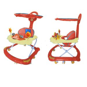 Evergreen Fine plastic 8 wheels with fun toys Stroller Walker For Babies