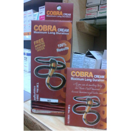 COBRA LONG DURATION TIME DELAY CREAM WITH 12 CONDOMS