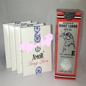 Reman’s Dooz 14000 Delay Spray with Free 12 Amor Long Love Condom