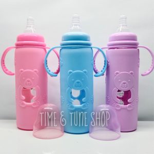 RIO Baby Glass Feeder with Silicon Cover Feeding Bottle Silicon Cover(1piece)