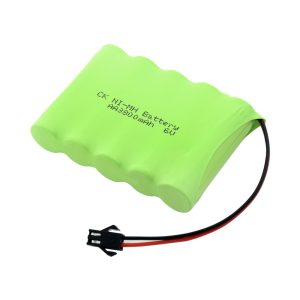 6 Volt 5 Cell Battery 6v 3800mAh AA Ni-MH Battery 5AA Cell Pack Rechargeable SM 2Pin Connector