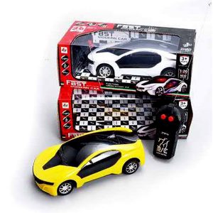 Wireless remote control car RC model 2channel with 3D lights