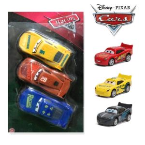 3pcs Lightning Mcqueen Disney Car Pull Back Car Toys Set For Kids and Boys Pullback Vehicles cars Toy