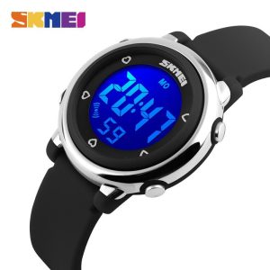 SKMEI Fashion Girls Boys Cute Children Alarm LED Digital Waterproof Watches for Kids 1100