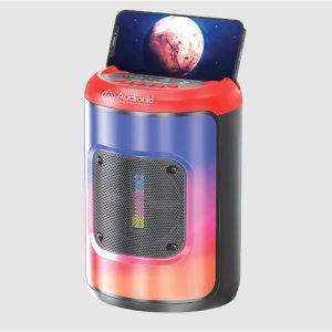 Latest Audionic Hummer H4  Bluetooth Portable Speaker With Deep Base And Separate Mic  RGB Lightning With 1 Year Official Brand Warranty