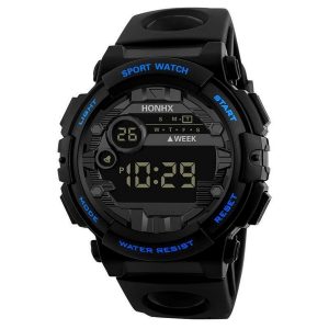 Honhx Luxury Mens Luminous Watch Date Sport Men Outdoor Electronic Watch Casual Sport Digital Led Wristwatches