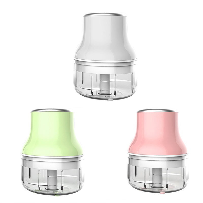 100250ml Rechargeable USB Electric Chopper Meat Grinder Shredder Salad Maker Garlic Onion Slicer Cutter Mixer - Image 5