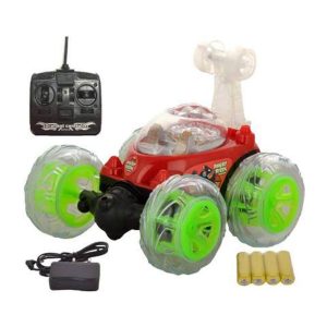 Remote CONTROL stunt car with RECHARGEABLE BATTERIES light music sound