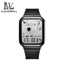 LouisWill Electronic Watch Fashion Astronaut Watch Square Watch Multi-functional Waterproof Watch Smart Watch Running Electronic Watch For Boys And Girls Students