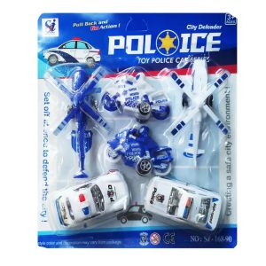 Complete Pack of 6 Pcs - Pull Back Car Bike Helicopter Toy Set For Kids and Boys Pullback cars Toys