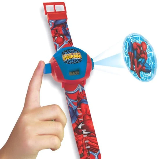 Spiderman Projector Digital Watch Blue Color Kids 1 Pc