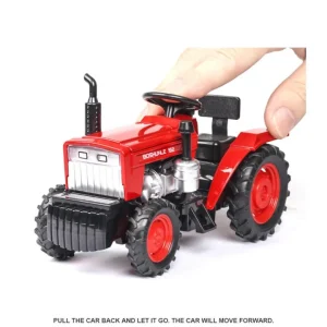 ulation Farm Tractor Car Model Light Sound Effect Doors Open Alloy Pull Back Auto Toy Gift Collection