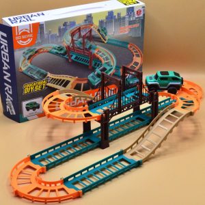 Car Splicing Railway Racing Track Circuit Car Toy Kids Assembling DIY Rail Car Race Tracks For Children Educational Toys