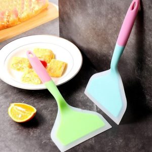 Silicone Pancakes Shovel Wide Spatula Turner Nonstick Fried Shovel Fish Spatula Silicone