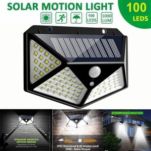 The best quality of 114 LED 4 Surface Solar Light 3 Modes 120