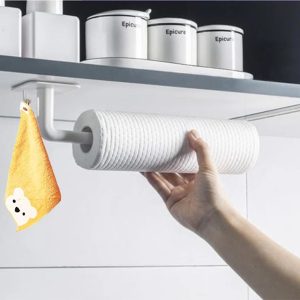 Upright Wooden Kitchen Roll Holder Free