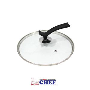 CHEF Premium Quality Glass LidCover With Stylish Handle – 28 cm