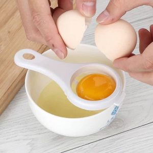 Egg Yolk Seperator Separator Kitchen Cooking Gadget Sieve Tool White Egg Separator