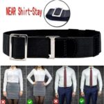 Unisex Adjustable Near Shirt Support Black Tuck It Belt Shirt Tucked Mens Shirt Support women shirt support