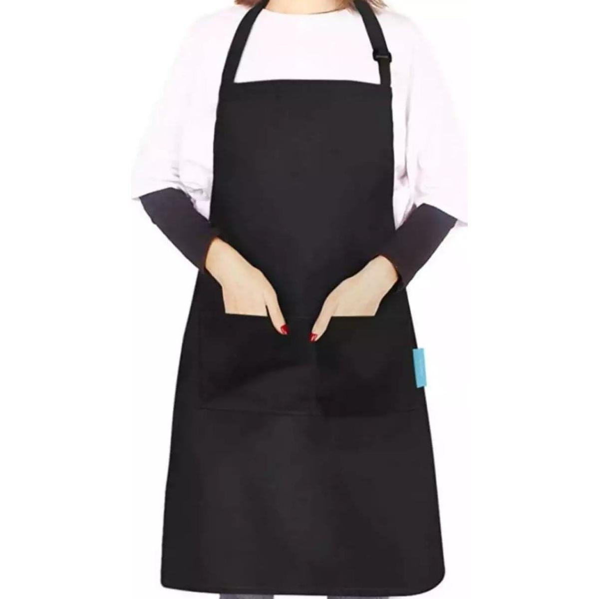 Kitchen Cooking Apron Waterproof Apron-Black Color