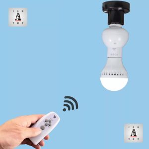 Wireless Remote Control Lamp Holder IR Remote