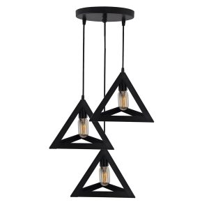 3 in 1 Base Triangle Shape Hanging Lamp, Ceiling Lamp